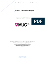 How To Write A Business Report