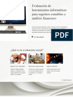 Evaluacion de Herramientas Informaticas para Registros Contables y Analisis Financiero