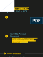 (HCI) UK Personal Statement Tips 2023