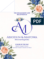 Invitation For Abiodun & Mayowa #EnchantingAMity