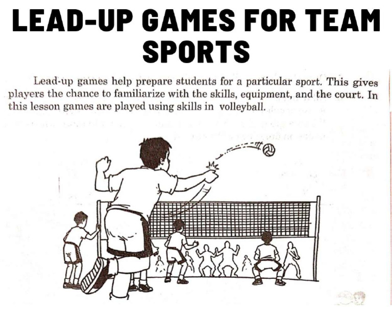 Lesson 2 LeadUp Games For Team Sports PDF