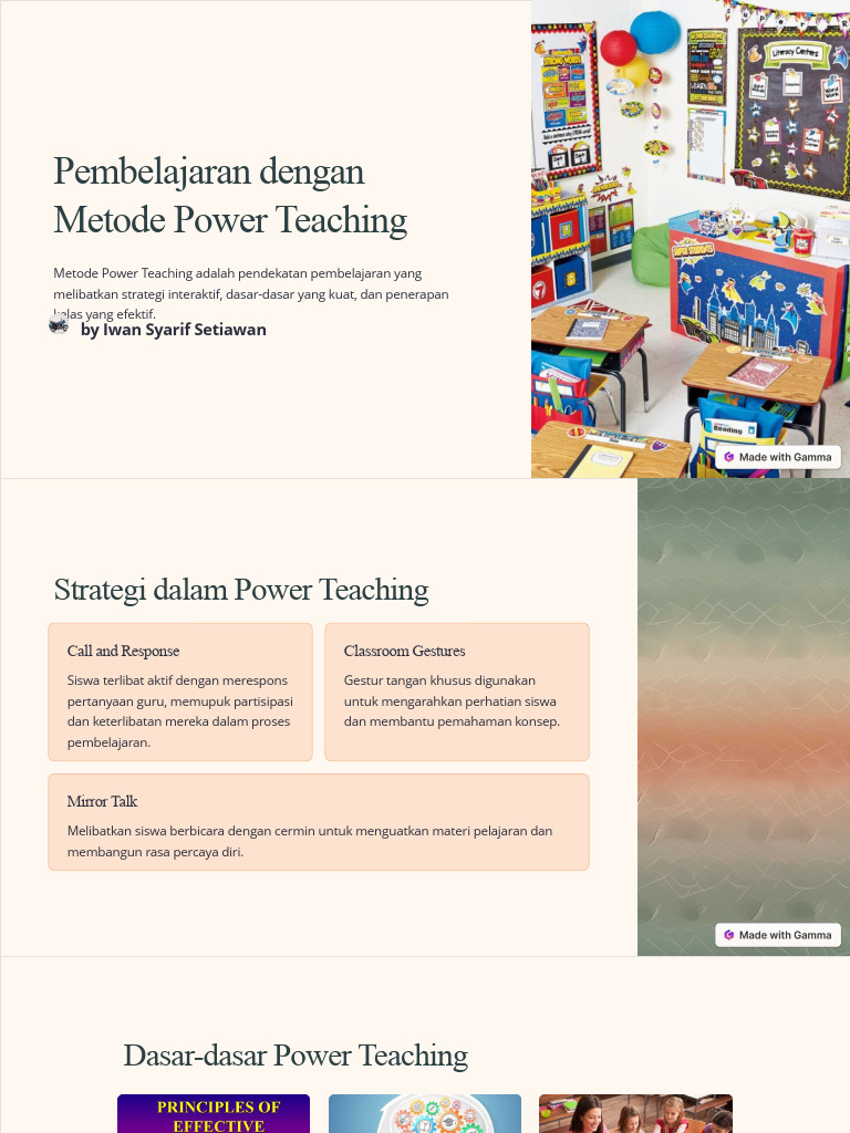 Metode Pembelajaran Power Teaching | PDF