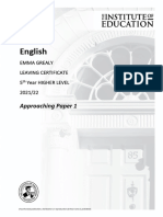 Approaching Paper 1 - Leaving Certificate Higher Level English