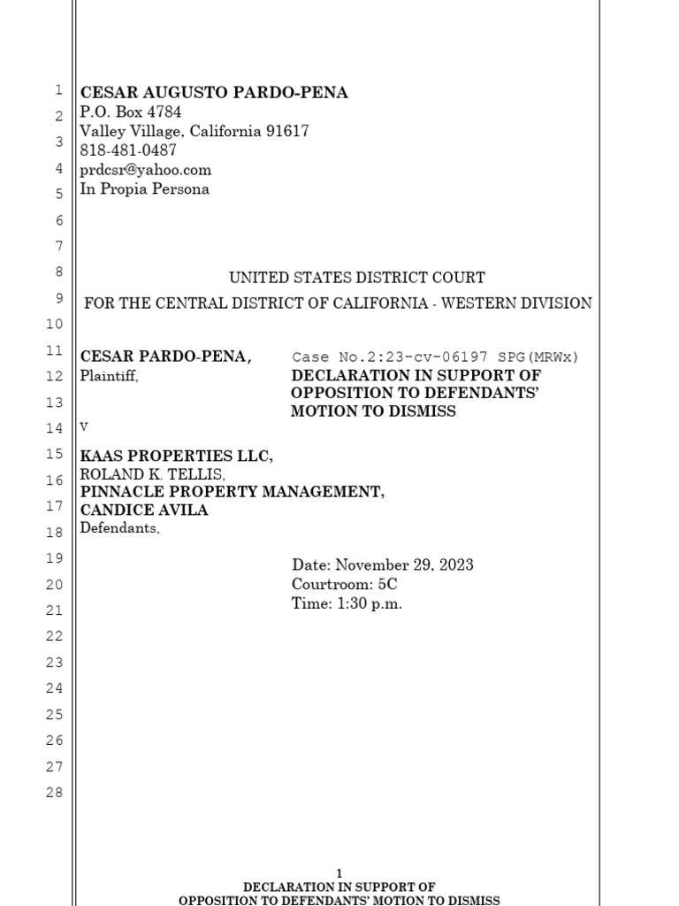Opposition to Motion to Dismiss Case | PDF | Bell Atlantic Corp. V ...