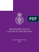 Significance of Culture To The Military 59 Pages