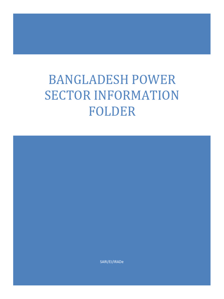 Bangladesh Power Sector Overview | PDF | Electricity Generation | Solar ...