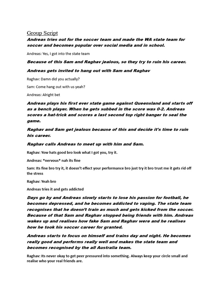 Group script pdf