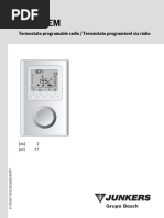 Manual Controle Remoto CR 15-RF Junkers