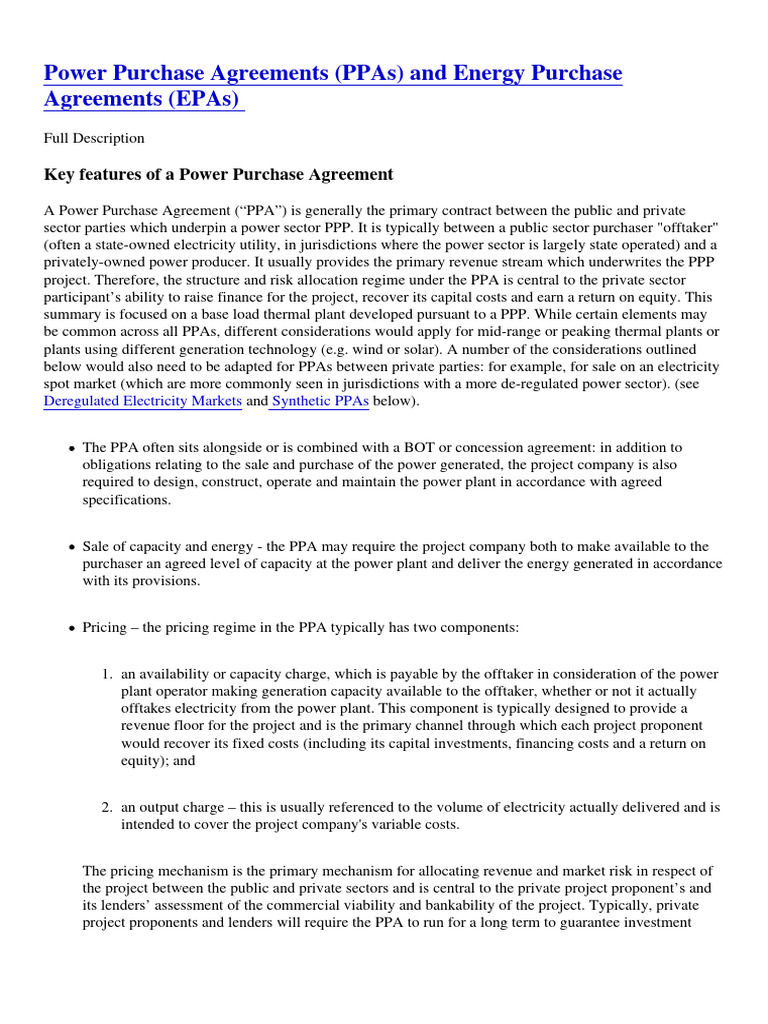 Understanding Synthetic PPAs in Energy | PDF | Economies | Business