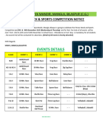 Fitness Week & Sports Competition Notice - 21.11.23