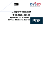 ADMSHS Emp Tech Q2 M13 ICT-as-Platform-for-Change