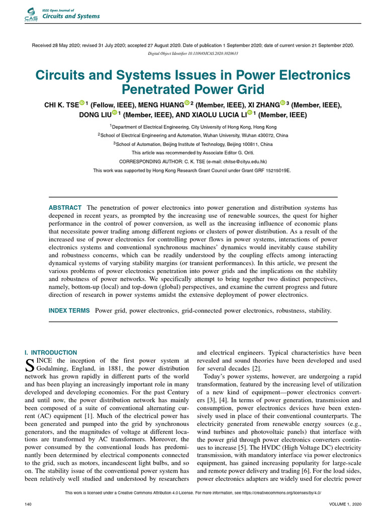 Power Electronics Impact on Grid Stability | PDF | Power Electronics ...