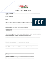 Noise Application Permit