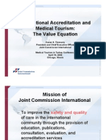 International Accreditation and Medical Tourism: The Value Equation