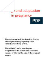 Change and Adaptation in Pregnancy
