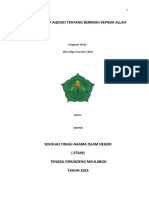 Tafsir Ayat Aqidah Tentang Beriman Kepada Allah: Makalah