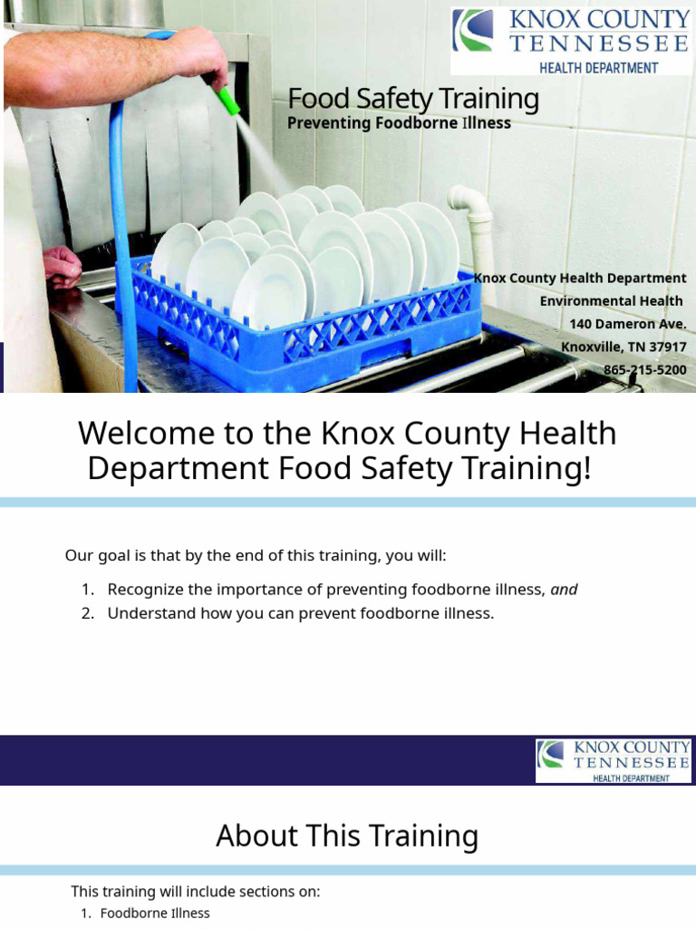 Food Safety Training PDF