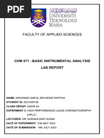 Lab Report HPLC