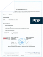 Calibration Certificate GS14 GNSS