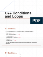 Conditions and Loops