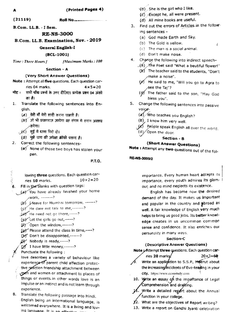 General English 2019 Pdf