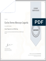 Certificado Coursera