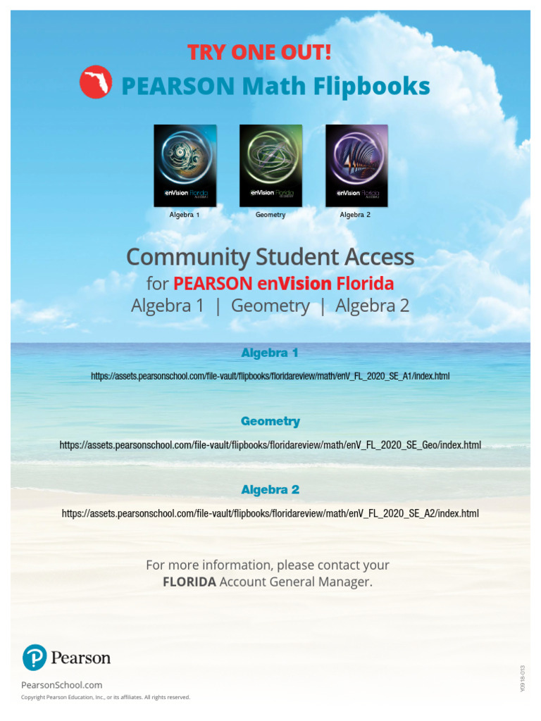 Pearson Math Flipbooks Overview | PDF