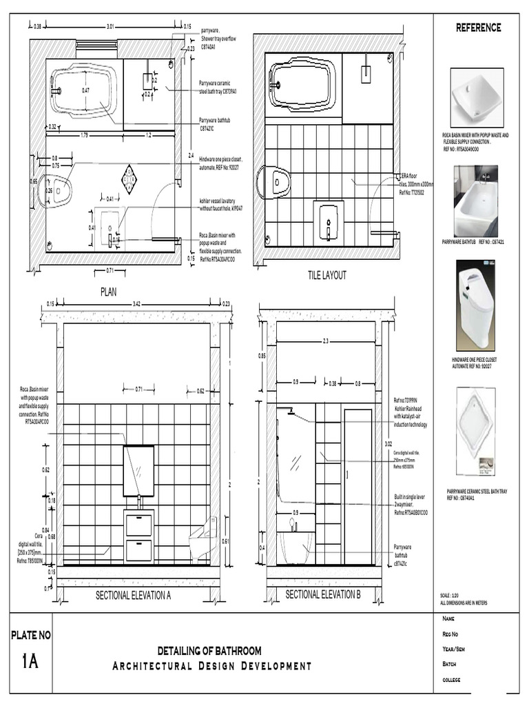 Bathroom Design Detailing Document | PDF | Bathroom | Bathing