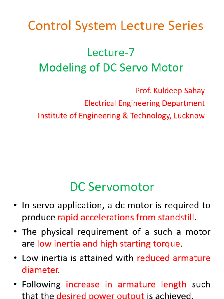 Lecture 7 Control System Final | PDF