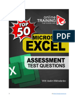 048 Preview Top Microsoft Excel Job Test Questions and Answers v20230727