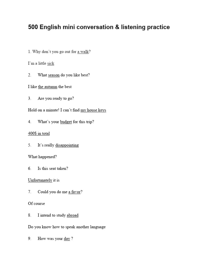 mini chat english