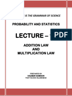 Lecture-15 IAddition & Multiplication Laws Lecture