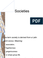 Communities and Societies