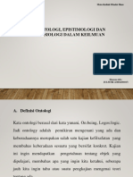 Materi 4 Ontologi, Epistemologi Dan Aksiologi Dalam Keilmuan