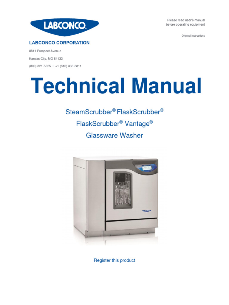 Labconco4684900 Rev Technical Manual Glassware Washer PDF