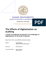 The Effects of Digitalization On Auditing - A