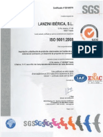 Certificación ISO 9.001 - Lanzini