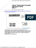 Bobcat Sambron Telescopics Handler Tec3070 3092 Spare Parts Catalog 63902 1