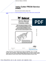 Bobcat Forestry Cutter Frc50 Service Manual 6904962