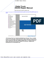 BT Electric Pallet Truck Lwe140 Lwe250 Repair Manual