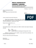 Surat Dispensasi Karang Taruna Bendungan