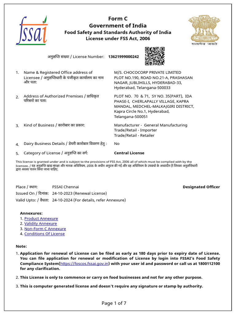 Fssai New | PDF | Confectionery | Chocolate