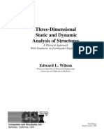 Three Dimensional Static and Dynamic Analysis of Structures