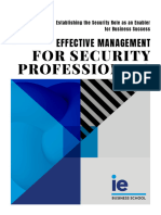 Effective Management Security Professionals