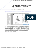 BT Forklift Vector Vce125acsf Spare Parts Catalog Operator Service Manual