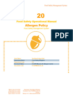 FMT FS OPR - Allergen Control Manual