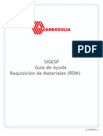 Guia de Ayuda Sigesp Requisicion de Materiales