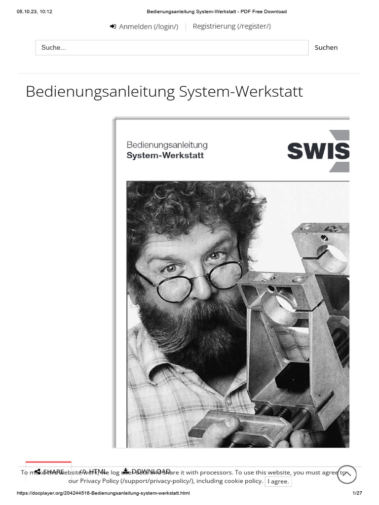 Bedienungsanleitung System-Werkstatt - PDF | PDF