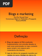 Apresentação sobre blogs e marketing