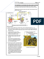 Flushing Procedure for Hydraulic Circuit When the Swing Motor is Broken